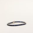 Synthetic Sapphire Tennis Bracelet | 14.00ctw | 7  | Fashion