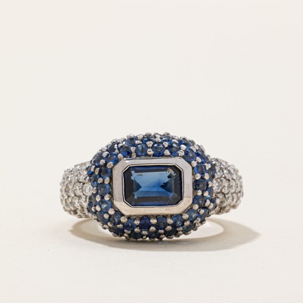 Sapphire & Diamond Ring | 2.71ctw, 0.63ctw | SZ 5.75 | on Sale