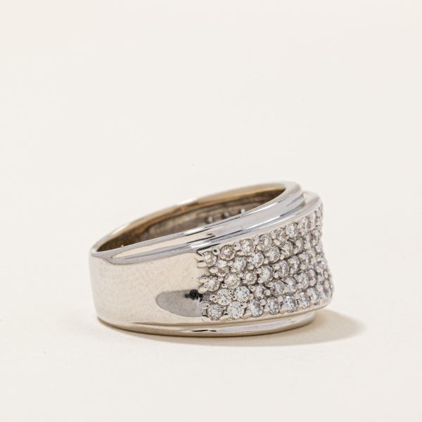 Pave Set Diamond Ring | 1.57ctw | SZ 6.5 | Discount