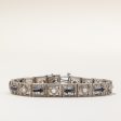 Synthetic Sapphire & Natural Diamond Bracelet | 1.20ctw, 0.50ctw | 7  | For Cheap