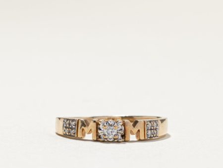 Diamond Mom Ring | 0.08ctw | SZ 9 | Online