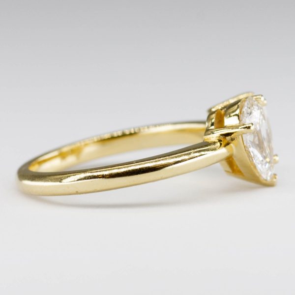 Toi et Moi Princess & Pear Diamond Ring | 1.50ctw | SZ 5.75 VS1 VS2 H I | For Sale