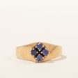 Synthetic Sapphire Cluster Ring | 0.24ctw | SZ 6.75 | Online Sale