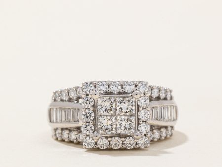 Diamond Cocktail Ring | 1.93ctw | SZ 7 | For Discount