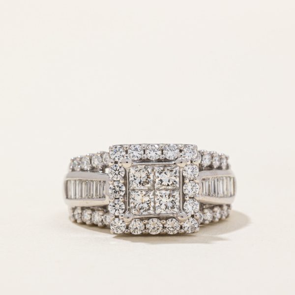 Diamond Cocktail Ring | 1.93ctw | SZ 7 | For Discount