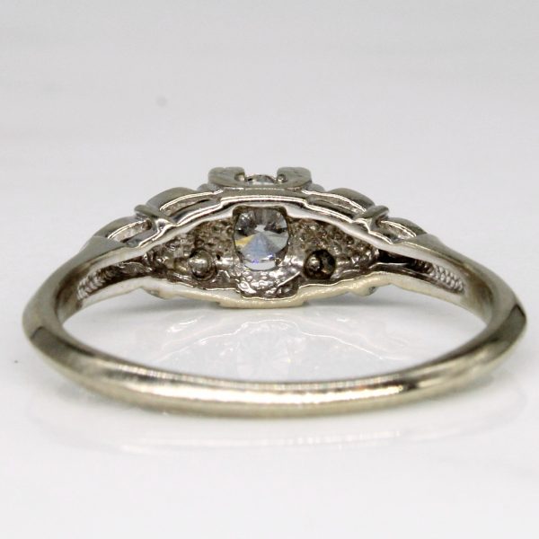 Vintage Diamond Engagement Ring | 0.28ctw | SZ 6.25 | Hot on Sale