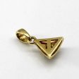 Solitaire Diamond Triangle Gold Pendant | 0.07ct | on Sale