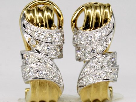 18k Gold Diamond Earrings | 0.55ctw | Online Sale