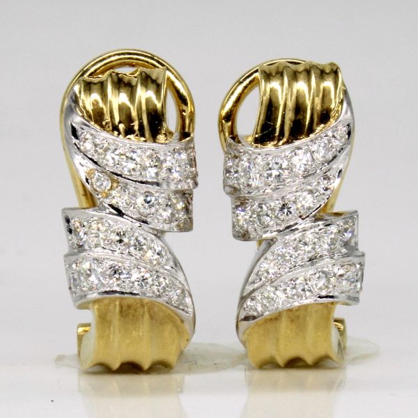 18k Gold Diamond Earrings | 0.55ctw | Online Sale