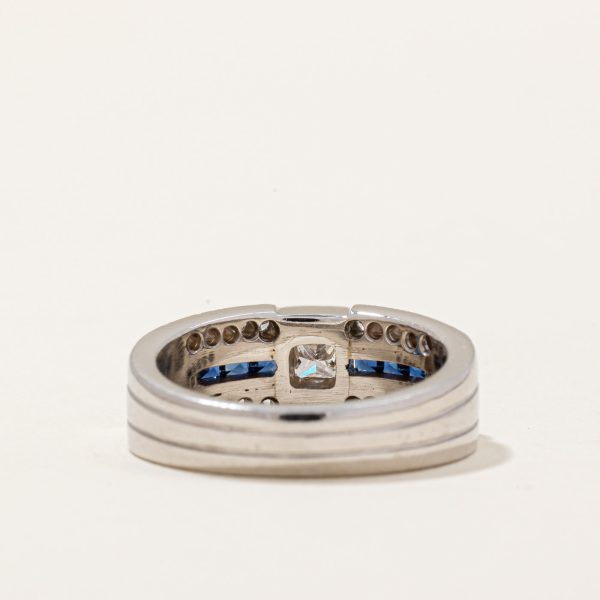 Diamond & Sapphire Ring | 0.84ctw, 0.44ctw | SZ 7 | For Discount