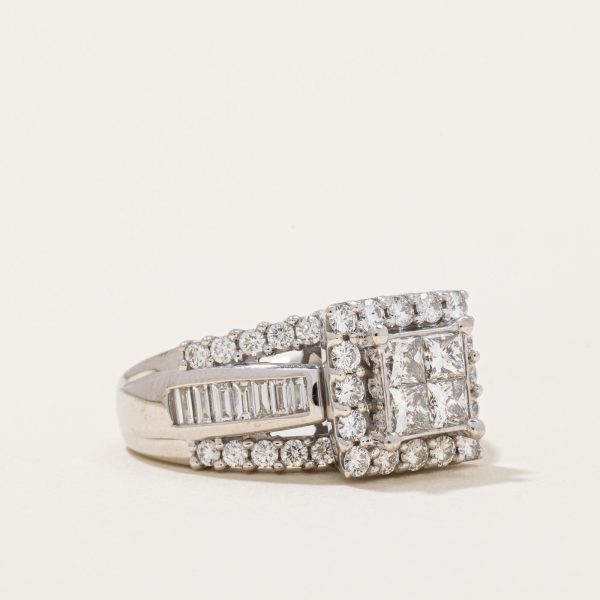 Diamond Cocktail Ring | 1.93ctw | SZ 7 | For Discount