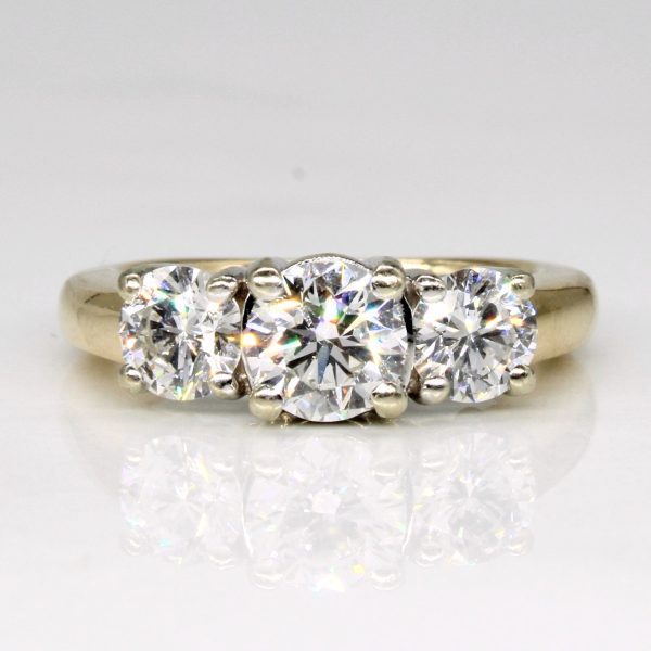 Three Stone Diamond Engagement Ring | 1.40ctw VS2 G | SZ 4 | Online Sale