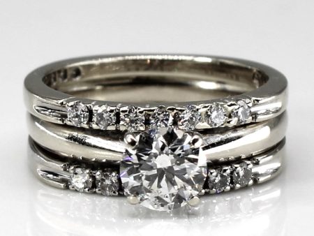 Soldered Diamond Engagement Ring | 0.84ctw SI2 I | SZ 3.75 | Cheap