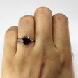 Three Stone Garnet & Diamond Ring | 2.25ct | 0.06ctw | SZ 5 | Online Hot Sale