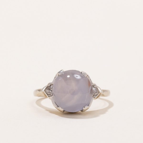 Star Sapphire & Diamond Cocktail Ring | 8.50ct, 0.08ctw | SZ 6.5 | Sale