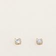 Vintage Old European Cut Diamond Stud Earrings | 1.12ctw SI1 J K | For Discount