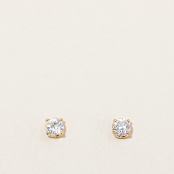 Vintage Old European Cut Diamond Stud Earrings | 1.12ctw SI1 J K | For Discount