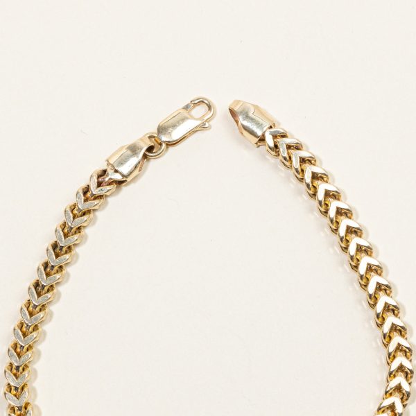 10k Yellow Gold Wheat Chain Bracelet | 7.75  | Fashion