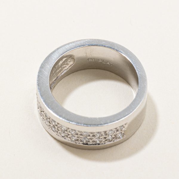 Pave Set Diamond Ring | 0.45ctw | SZ 6 | Discount