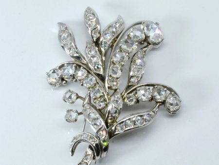 Vintage Diamond Brooch | 8.20ctw | For Sale