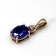 Synthetic Sapphire & Diamond Pendant | 1.62ct | 0.02ct | Online Sale