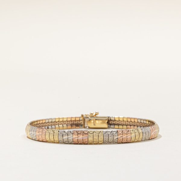 14k Tri Tone Gold Bracelet | 7  | Online Hot Sale