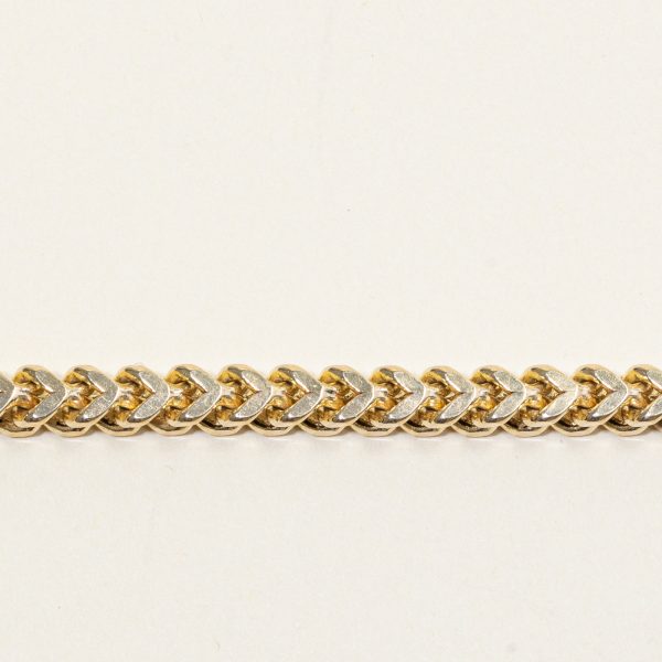 10k Yellow Gold Wheat Chain Bracelet | 7.75  | Fashion