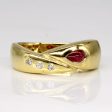 Ruby & Diamond Ring | 0.29ct, 0.05ctw | SZ 5.5 | Hot on Sale