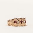 Vintage Garnet & Seed Pearl Ring | 0.09ctw | SZ 5.75 | on Sale