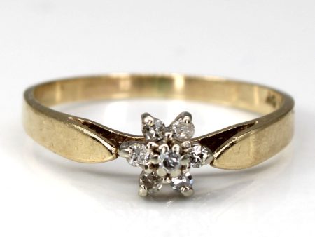 Cluster Set Diamond Ring | 0.07ctw | SZ 5 | on Sale