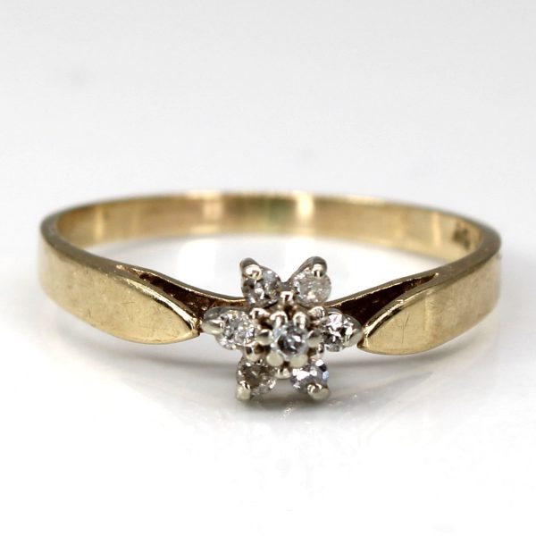 Cluster Set Diamond Ring | 0.07ctw | SZ 5 | on Sale