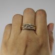 Textured Diamond Gold Ring | 0.10ctw | SZ 8.75 | Supply