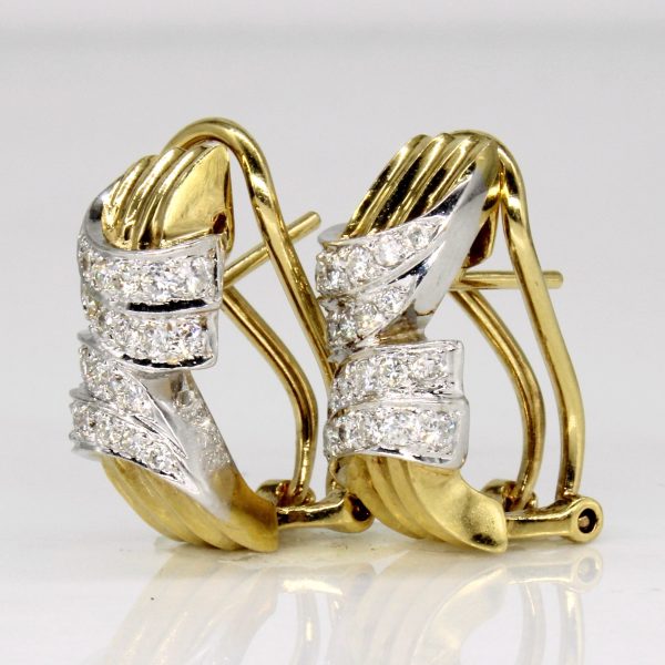 18k Gold Diamond Earrings | 0.55ctw | Online Sale