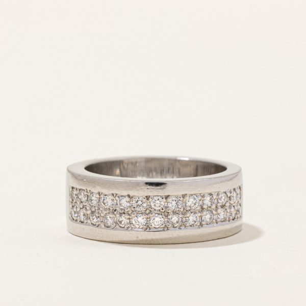 Pave Set Diamond Ring | 0.45ctw | SZ 6 | Discount