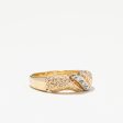 Textured Diamond Ring | 0.04ctw | SZ 6 | For Sale