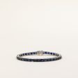 Synthetic Sapphire Tennis Bracelet | 14.00ctw | 7  | Fashion