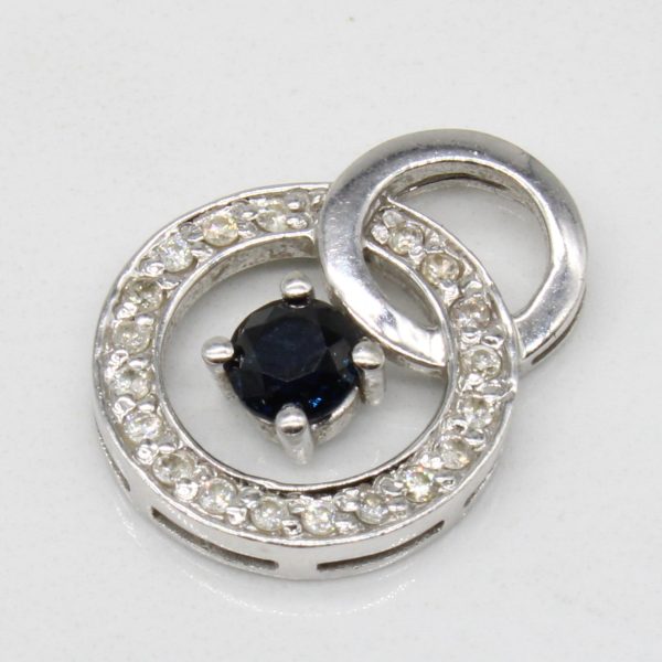 Sapphire & Diamond Pendant | 0.33ct, 0.15ctw | Fashion