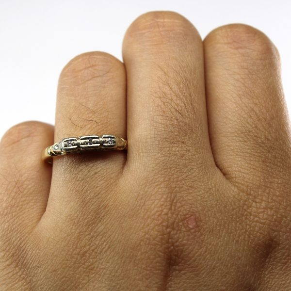 Vintage Diamond Ring | 0.03ctw | SZ 7.25 | Online Sale