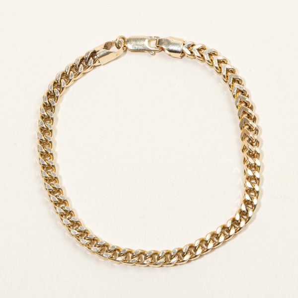 10k Yellow Gold Wheat Chain Bracelet | 7.75  | Fashion