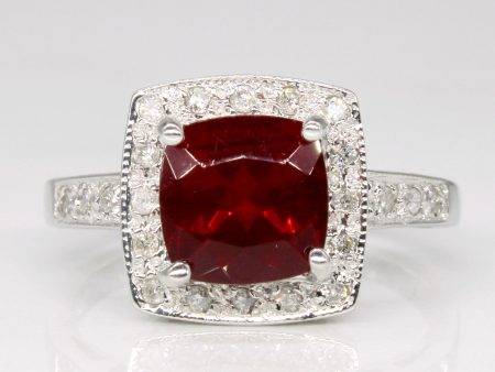 Synthetic Quartz & Natural Diamond Cocktail Ring | 1.75ct, 0.33ctw | SZ 9.25 | Online