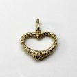 Textured Heart Pendant Fashion