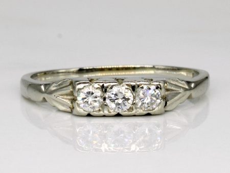 Three Stone Diamond Ring | 0.21ctw | SZ 8.25 | Online Hot Sale