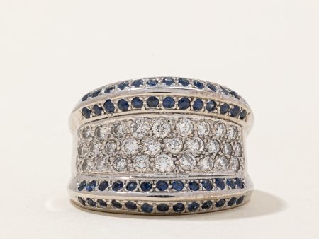 Diamond & Sapphire Ring | 1.12ctw, 0.88ctw | SZ 5.75 | Supply