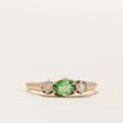 Tsavorite & Diamond Ring | 0.30ct, 0.13ctw | SZ 5.25 | Hot on Sale