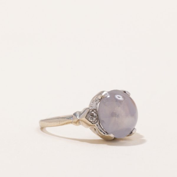 Star Sapphire & Diamond Cocktail Ring | 8.50ct, 0.08ctw | SZ 6.5 | Sale