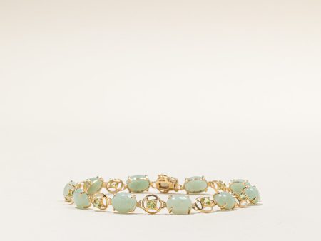 Jade & Peridot Bracelet | 17.50ctw, 1.00ctw | 7.5  | Online Hot Sale