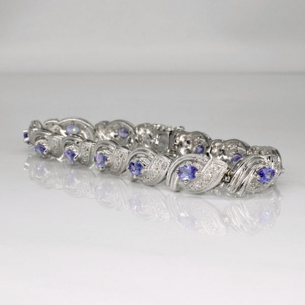 Tanzanite & Diamond Bracelet | 2.10ctw, 0.35ctw | 7.25  | Online Sale