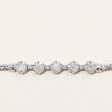 Diamond Cluster Bracelet | 0.95ctw | 7.5  | For Sale