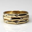 Textured Diamond Gold Ring | 0.10ctw | SZ 8.75 | Supply