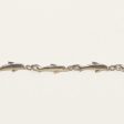 10k White Gold Dolphin Link Bracelet | 7.25  | Hot on Sale